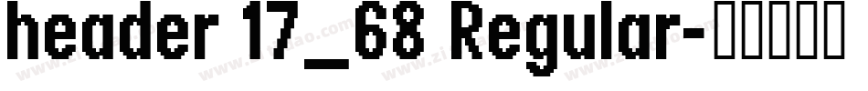 header 17_68 Regular字体转换